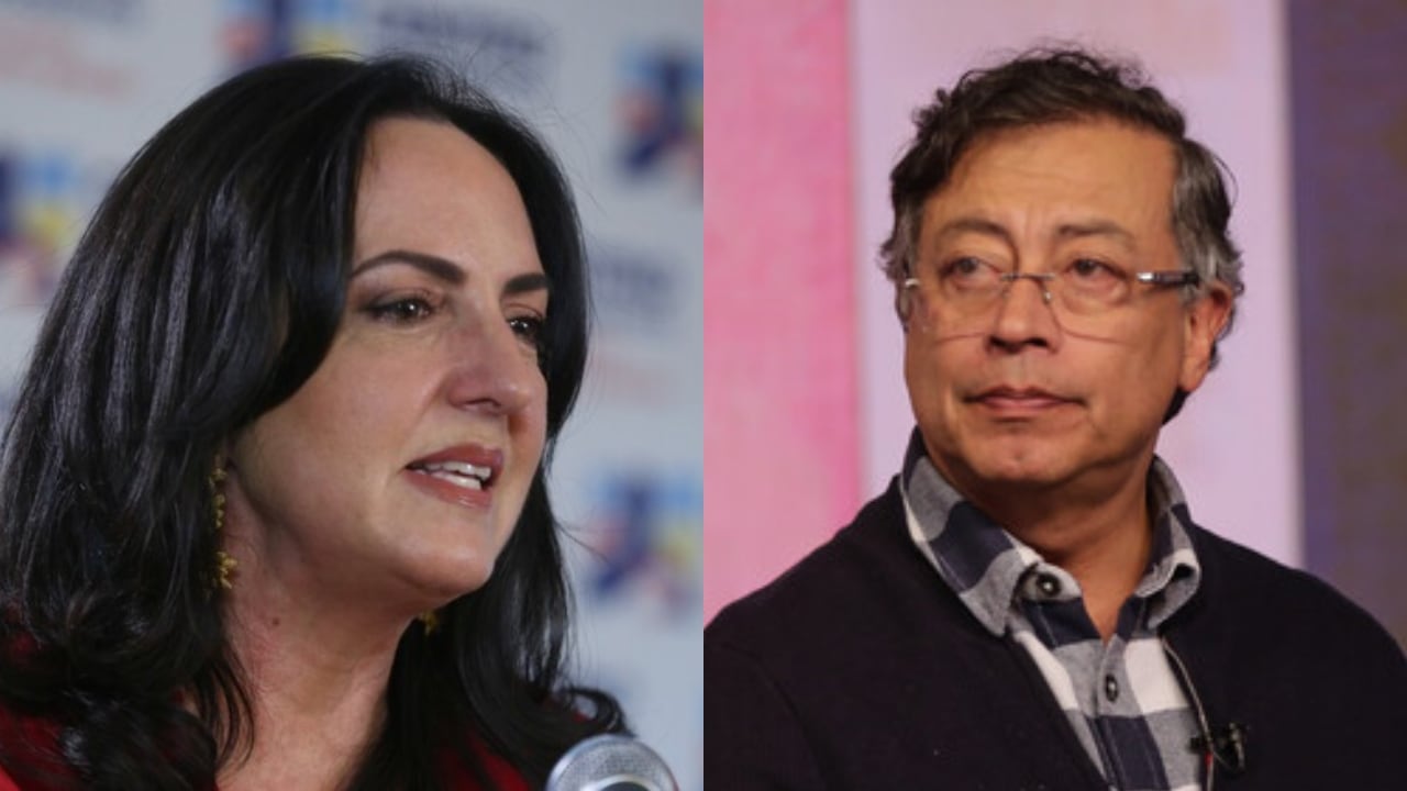 María Fernanda Cabal y Gustavo Petro.