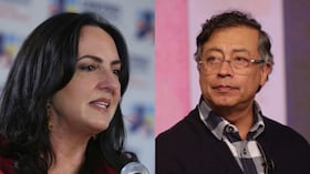 María Fernanda Cabal y Gustavo Petro