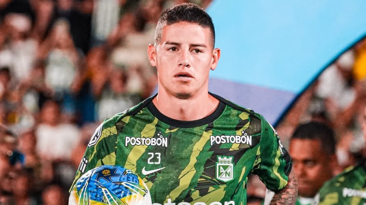 James Rodríguez, volante de Atlético Nacional, en Villavicencio