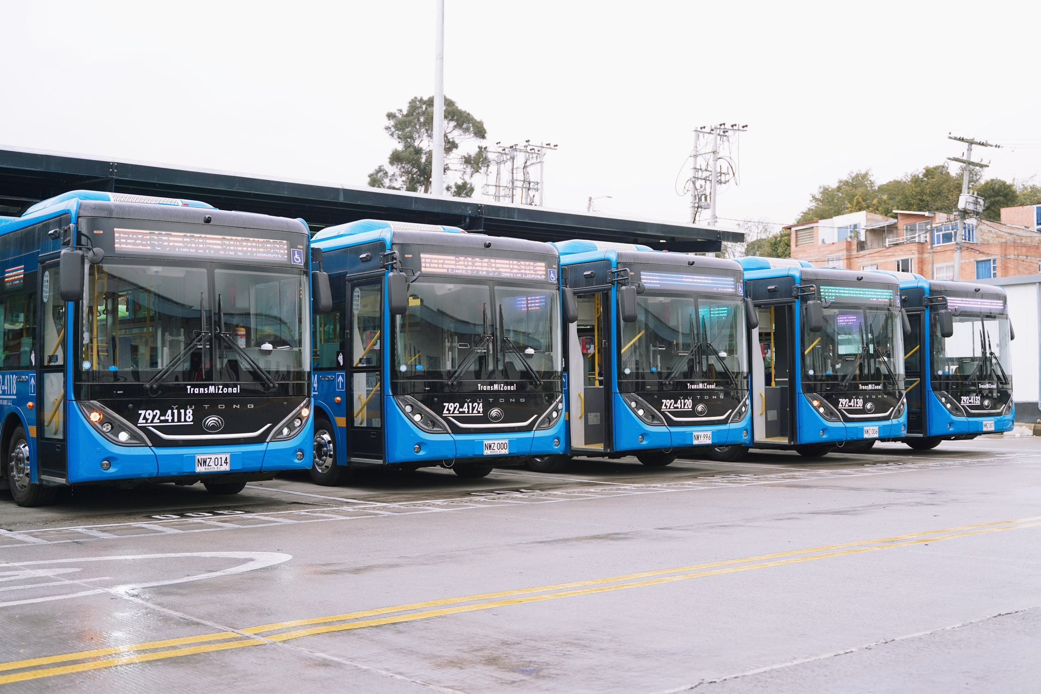 Así son los 21 nuevos buses eléctricos que llegaron a Bogotá y beneficiarán a los habitantes del sur de la ciudad