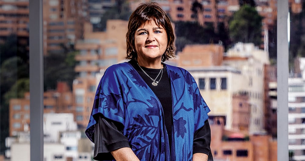 “Nuestro compromiso es total. Queremos más proyectos, seguir invirtiendo y seguridad jurídica. Somos aliados. Nadie puede solo con los problemas de este país”, asegura María Lorena Gutiérrez, presidenta de Corficolombiana.