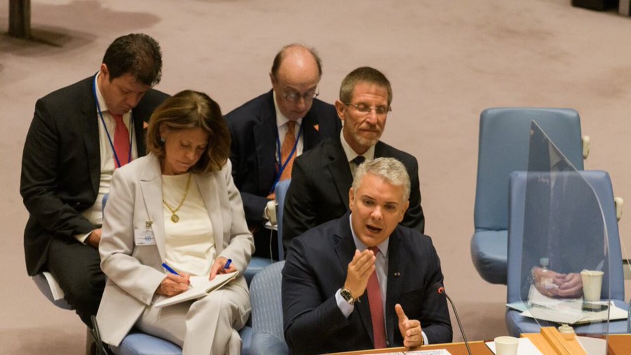 Presidente Iván Duque en el Consejo de Seguridad de la ONU.