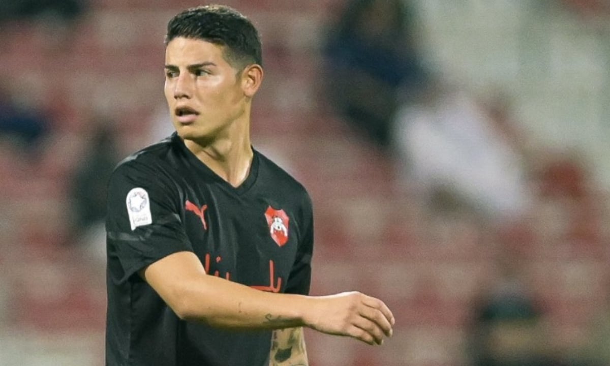 James Rodríguez disputó más de 90 minutos en el último partido de su equipo