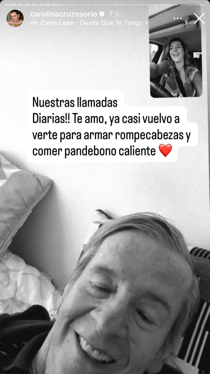 Carolina Cruz y su papá