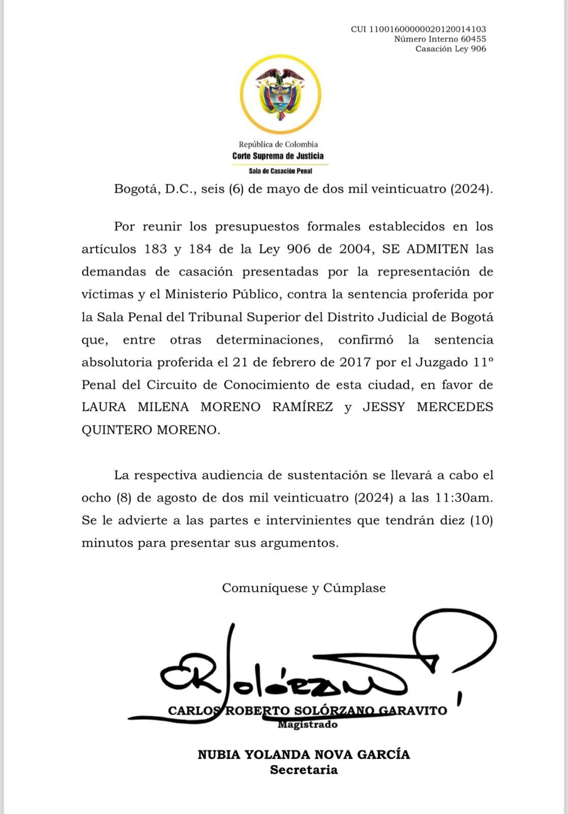 La decisión de la Corte Suprema.