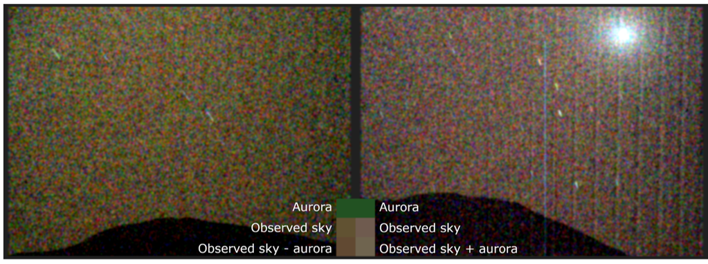 La NASA reveló la primera imagen de una aurora verde en Marte, contrastando con el cielo habitual rojizo.