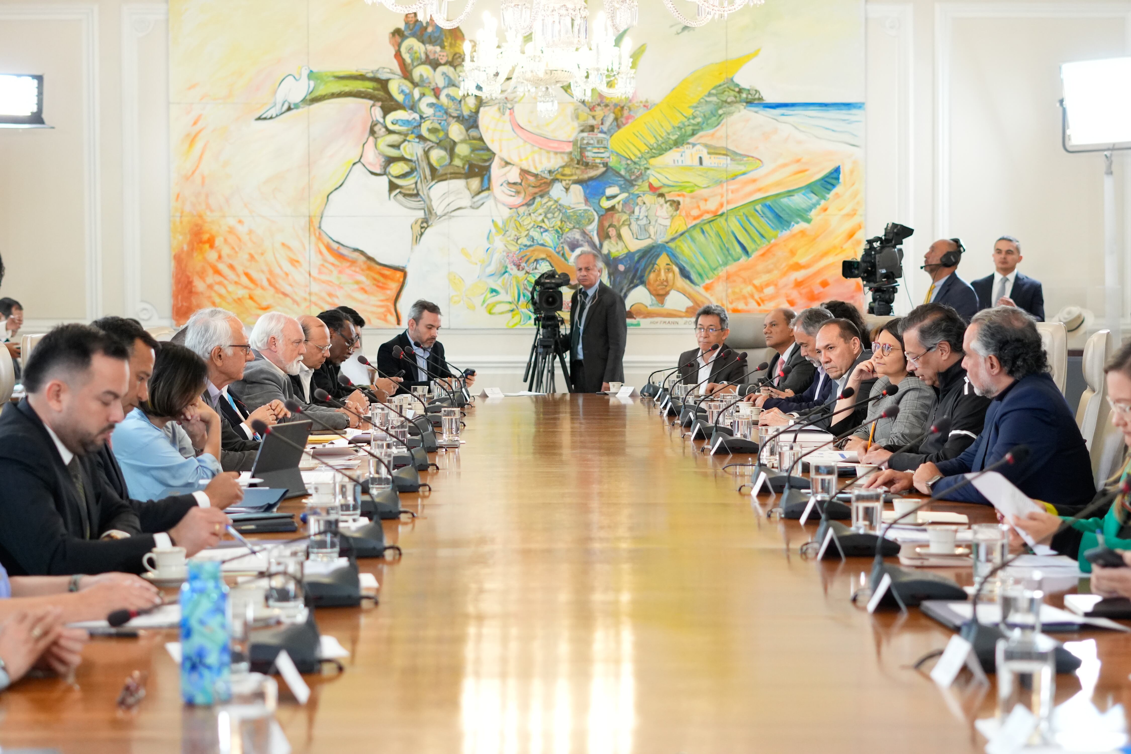 Consejo de ministros del 25 de marzo en la Casa de Nariño.