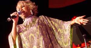 Celia Cruz en concierto en 2001. Crédito: Kevin Winter/Getty Images.