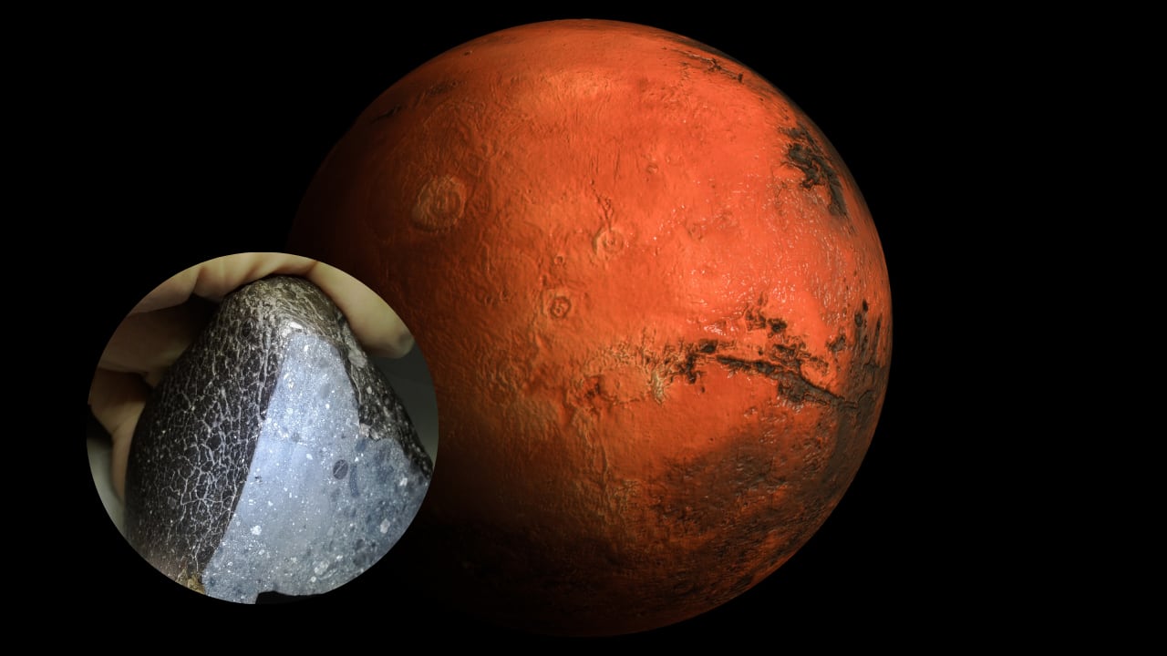 El análisis interno de un antiguo meteorito despierta interés en la NASA.