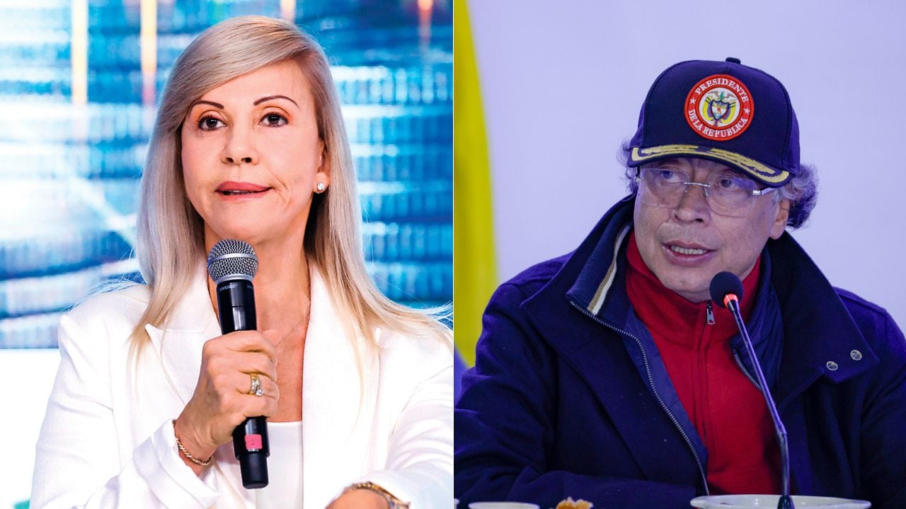 Dilian Francisca Toro y Gustavo Petro.
