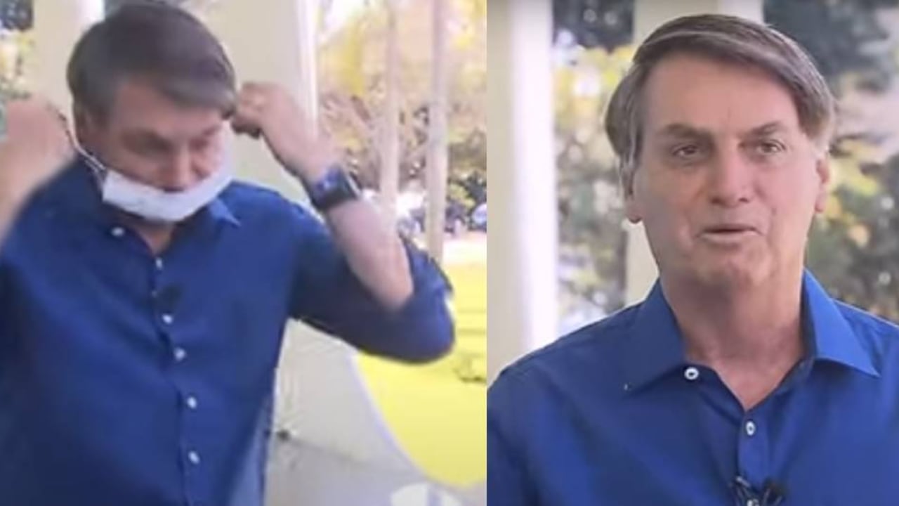 Prensa en Brasil demandará a Bolsonaro por quitarse el tapabocas en entrevista.
