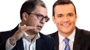 El fiscal Francisco Barbosa y el periodista Juan Diego Alvira