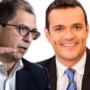 El fiscal Francisco Barbosa y el periodista Juan Diego Alvira