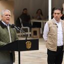 Presidente Iván Duque con Alexander Vega Registrador Nacional