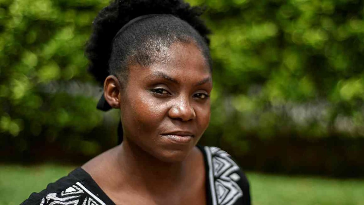 Francia Márquez, defensora del medio ambiente y líder comunitaria. Foto: Luis Robayo-AFP
