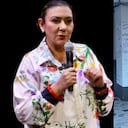 Carolina Restrepo, directora del ICBF, y como quedó una de las paredes de la sede vandalizada en Bogotá.
