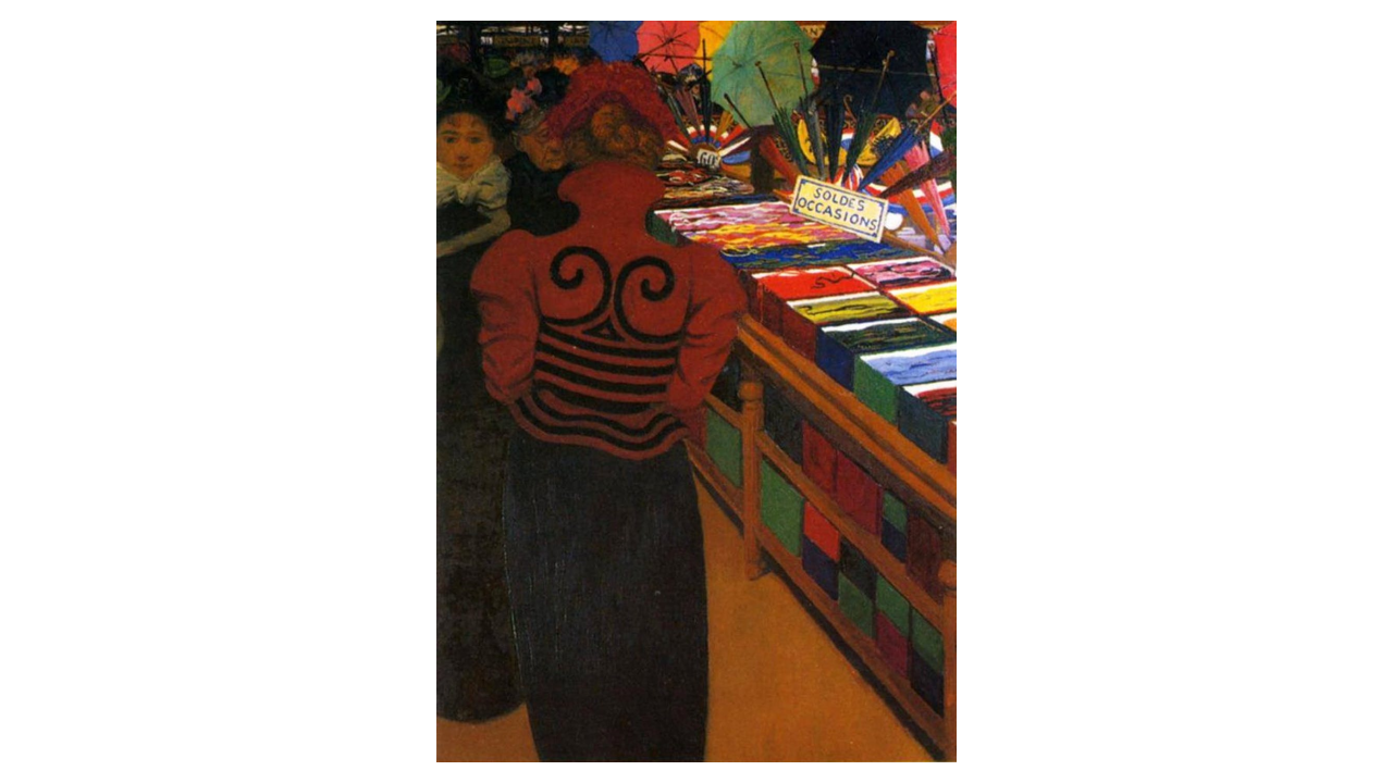 Bon Marché (Felix Vallotton, 1898). Wikimedia Commons