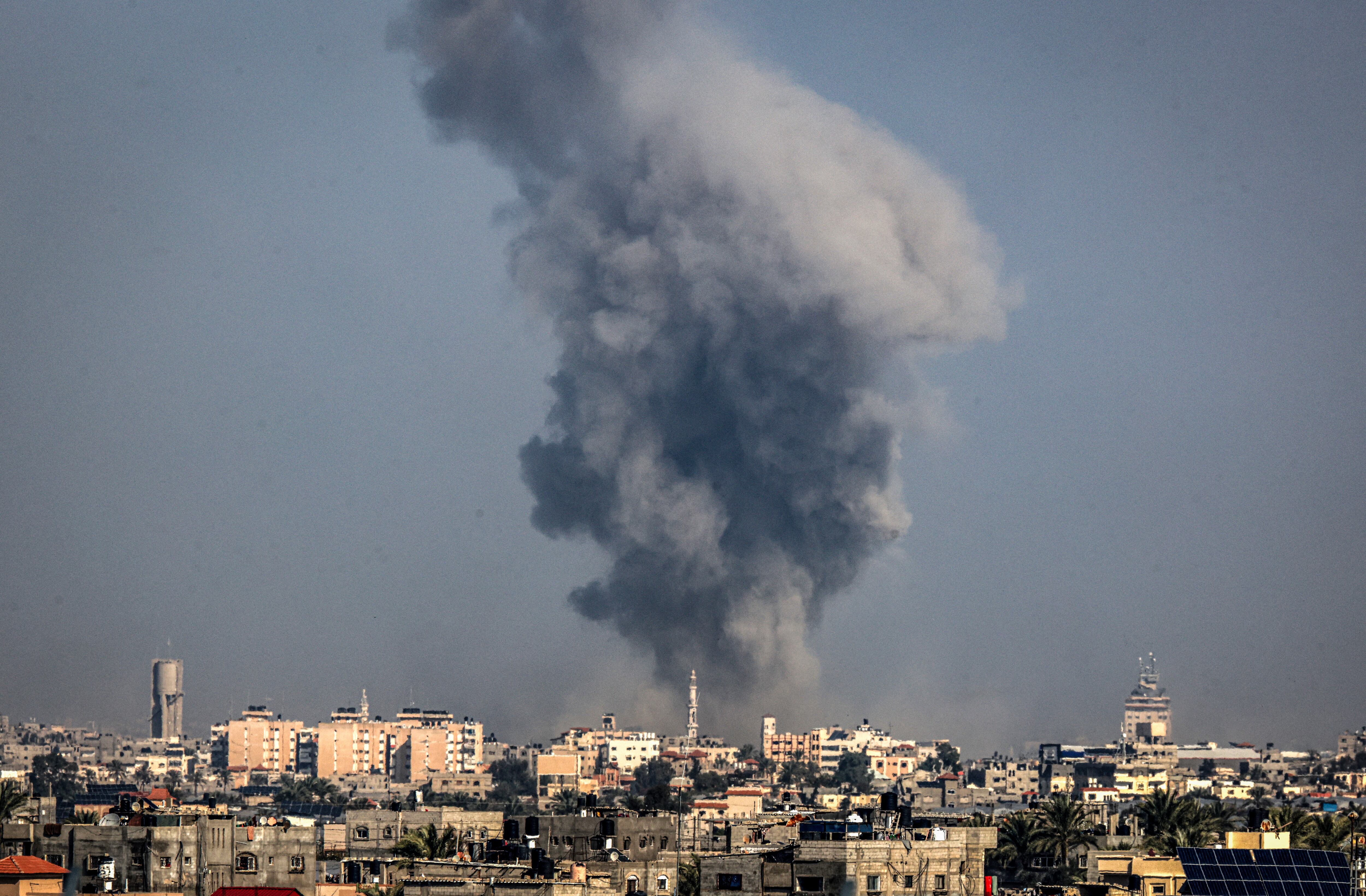 Bombardeo en Gaza