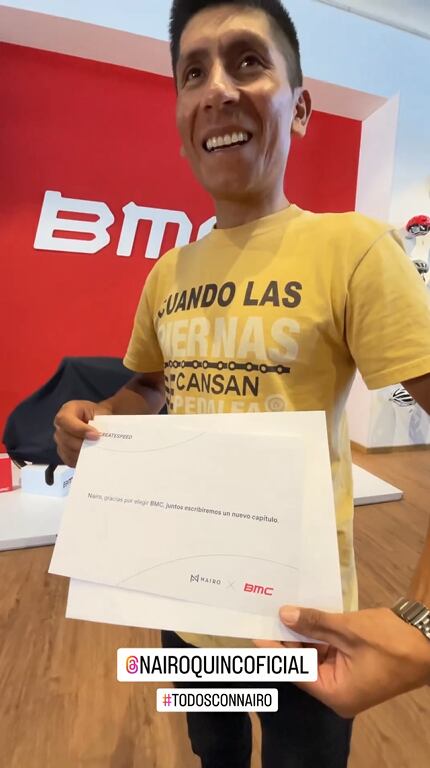 Nairo correrá los nacionales con el uniforme de su marca propia