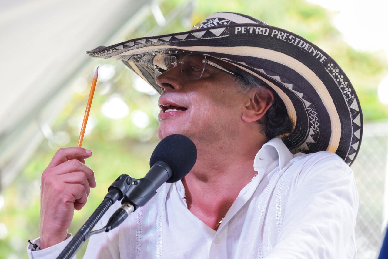 El presidente, Gustavo Petro, en Chicoral, Tolima