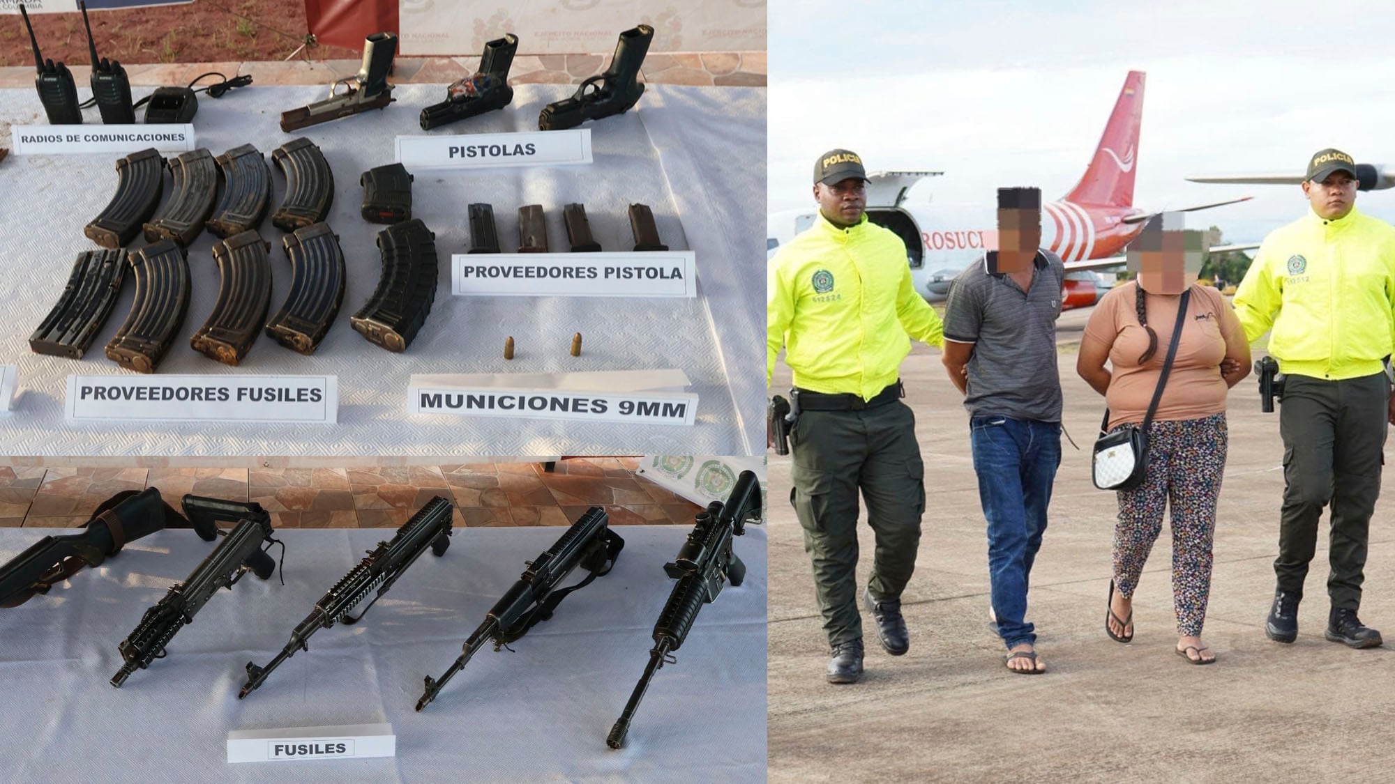 Incautan material de guerra a dos presuntos integrantes de la Segunda Marquetalia en Vichada