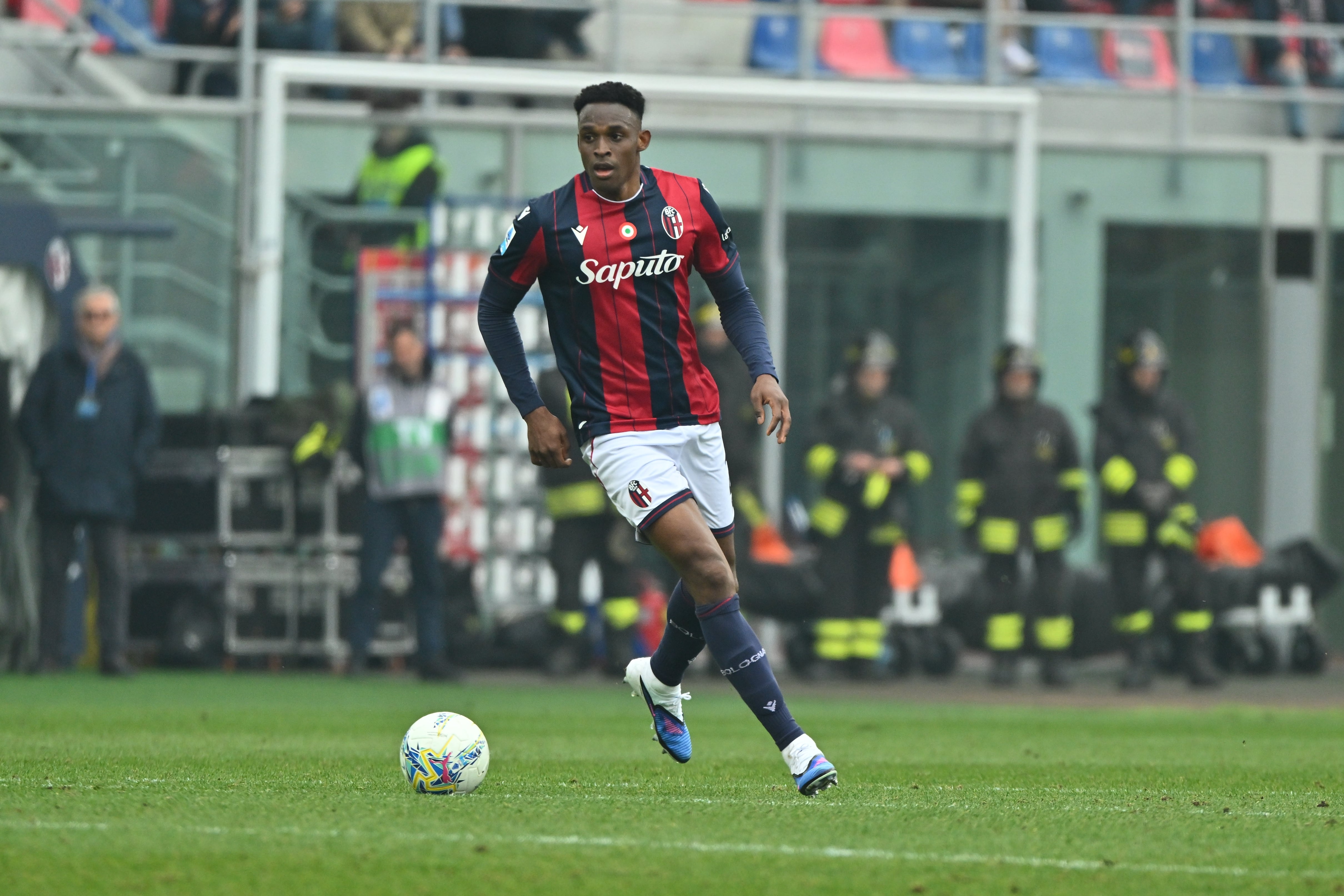 Jhon Lucumí en la Copa Italia.