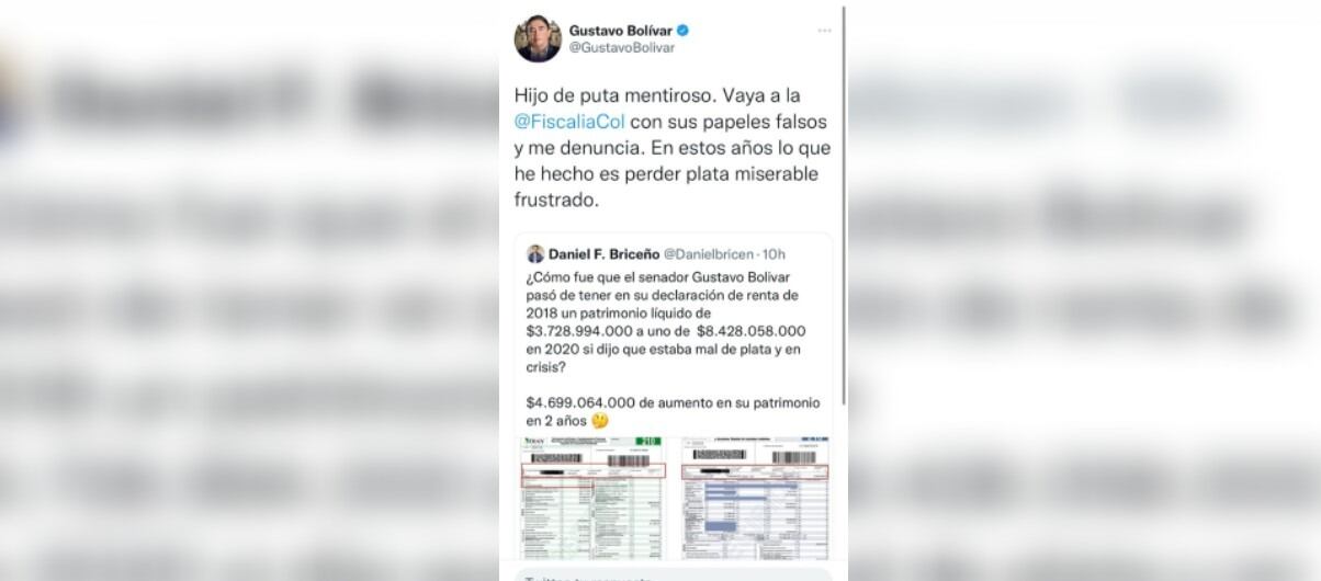 El trino que eliminó Gustavo Bolívar