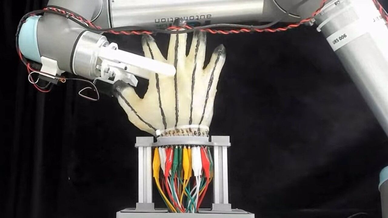 Ensayos con la nueva piel electrónica.