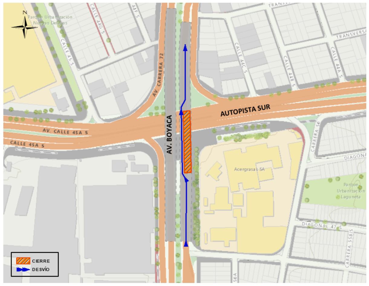 Se recomienda a todos los usuarios del sector, tener en cuenta esta información y transitar con precaución.