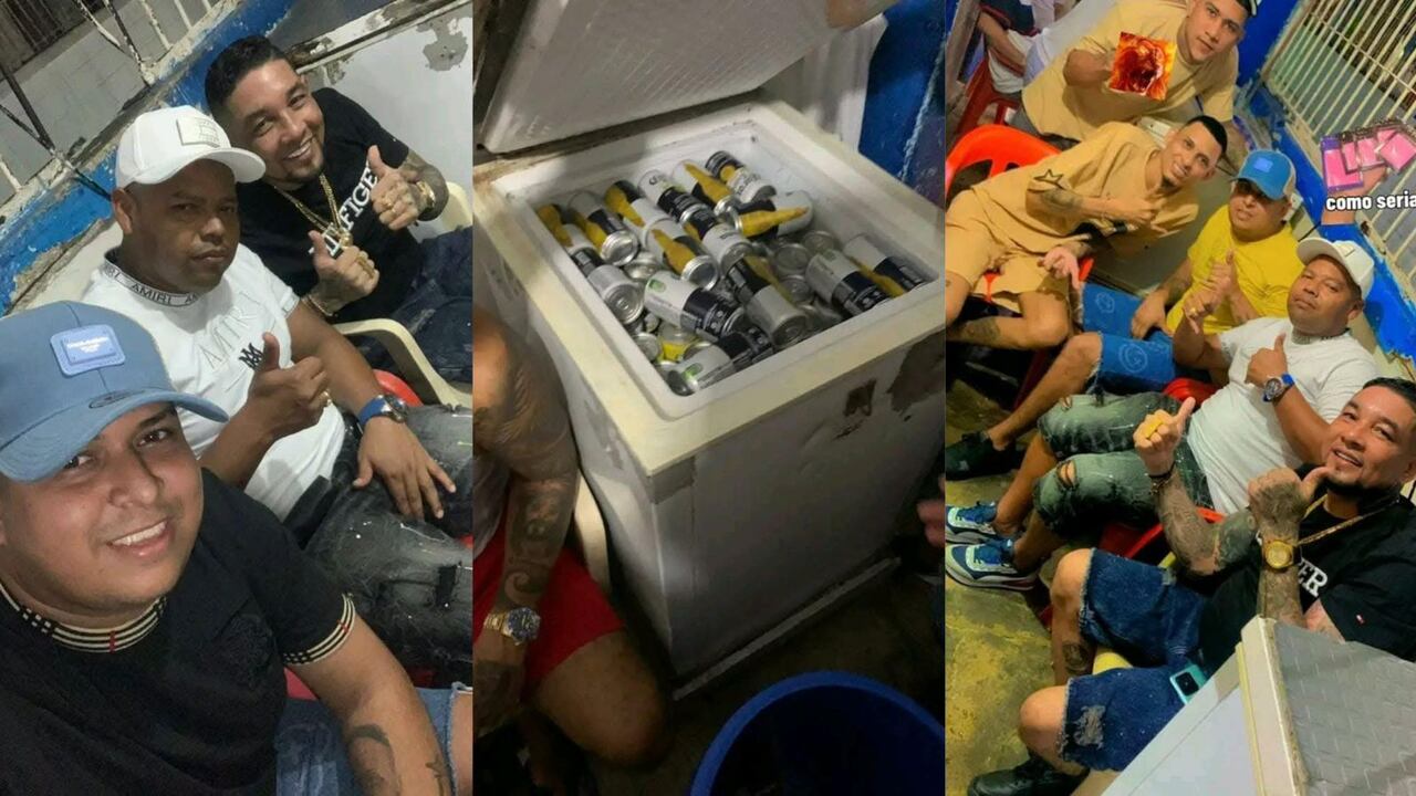 Reclusos de la Penitenciaria El Bosque en plena rumba.