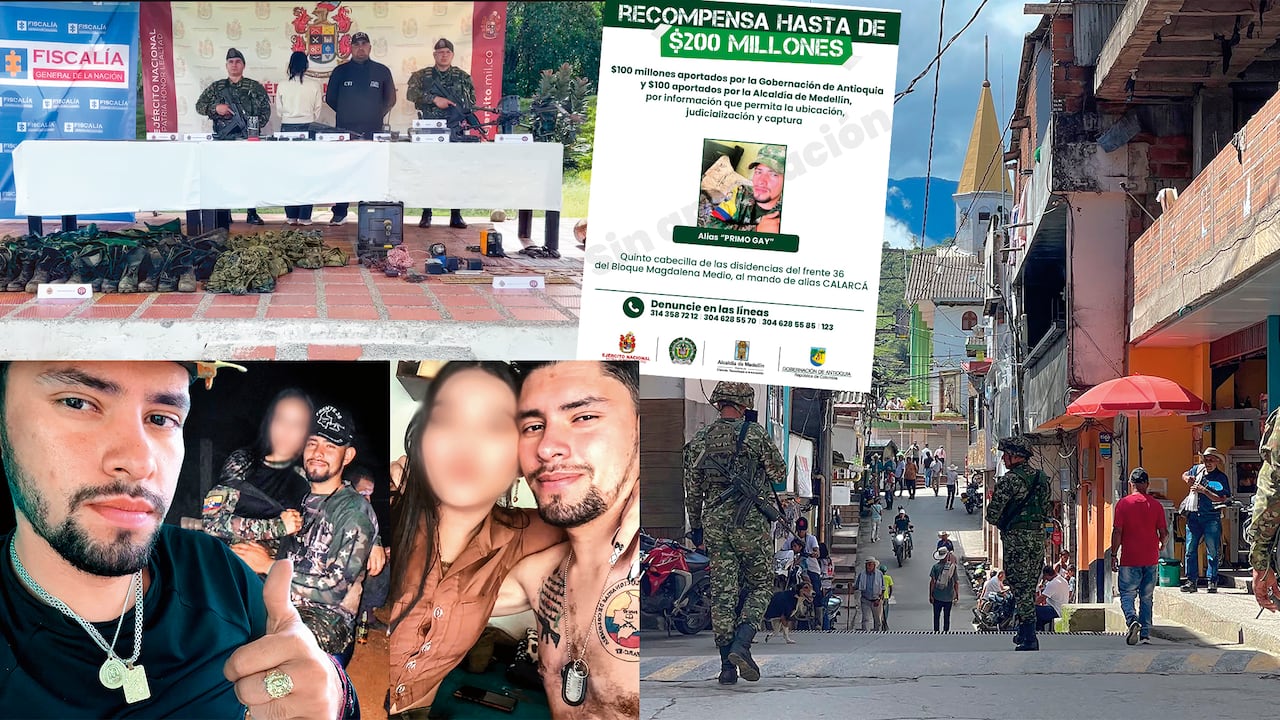 Primo Gay, de 23 años, se convirtió en un influencer de la guerra en Briceño, Antioquia.