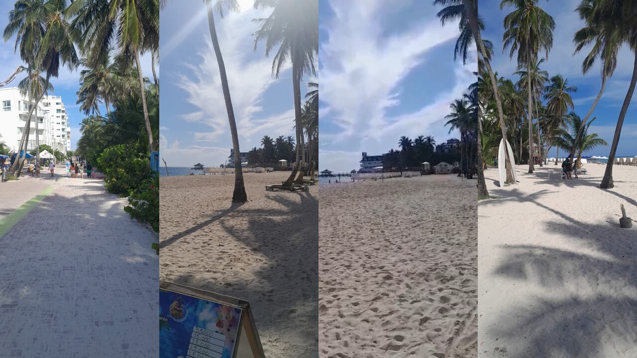 Panorama en la isla de San Andrés captado el viernes, 13 de octubre.