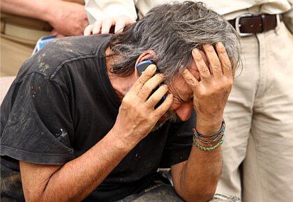 Familiares de Oscar Tulio Lizcano, en Medellín, le dan la bienvenida a la libertad al ex congresista Óscar Tulio Lizcano, quien logrói fugarse de las Farc después de 8 años de secuestro.