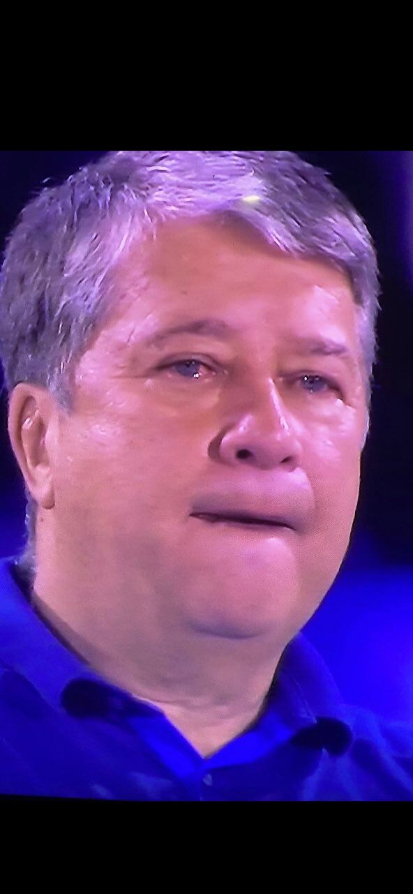 Hernán Darío Gómez entre lágrimas tras la derrota de Junior.