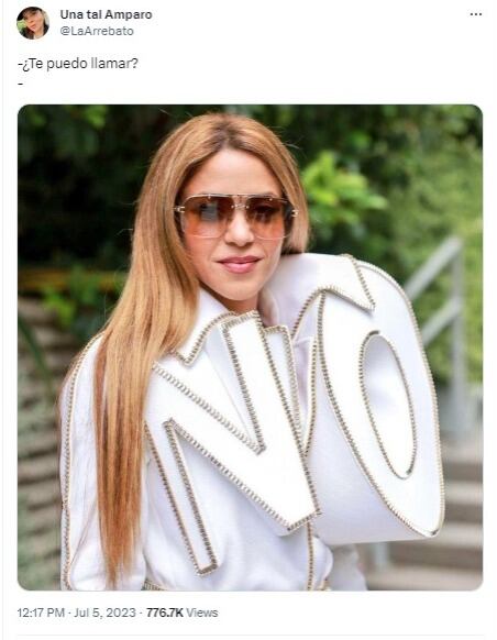 La colombiano lució el vestido de la casa de alta moda Viktor & Rolf en Francia. Foto: Twitter.