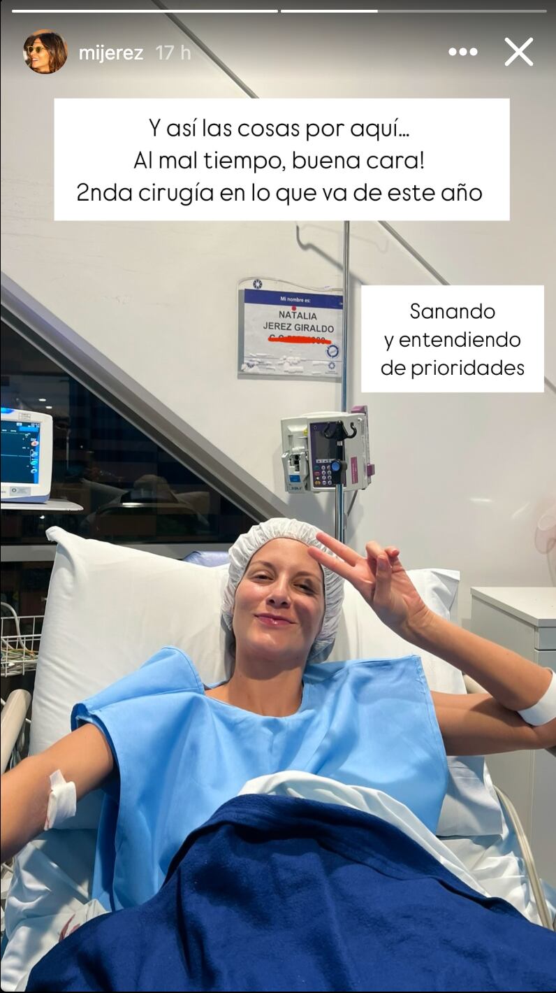 Natalia Jeréz, novia de Martín Santos reveló complicaciones de salud.