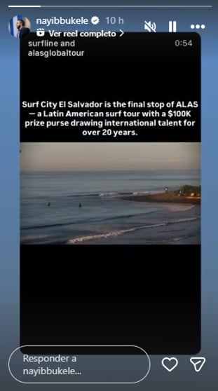 Pantallazo de Instagram: @nayibbukele