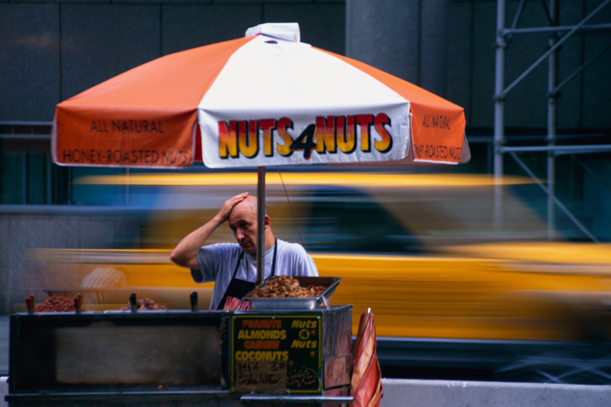 Street Vendor Selling Nuts