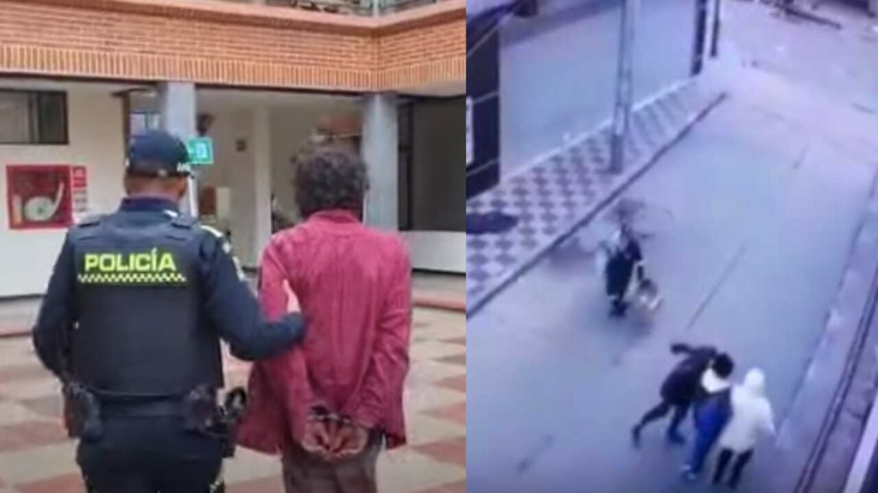 El habitante de calle capturado en en barrio La Libertad, en Bosa.