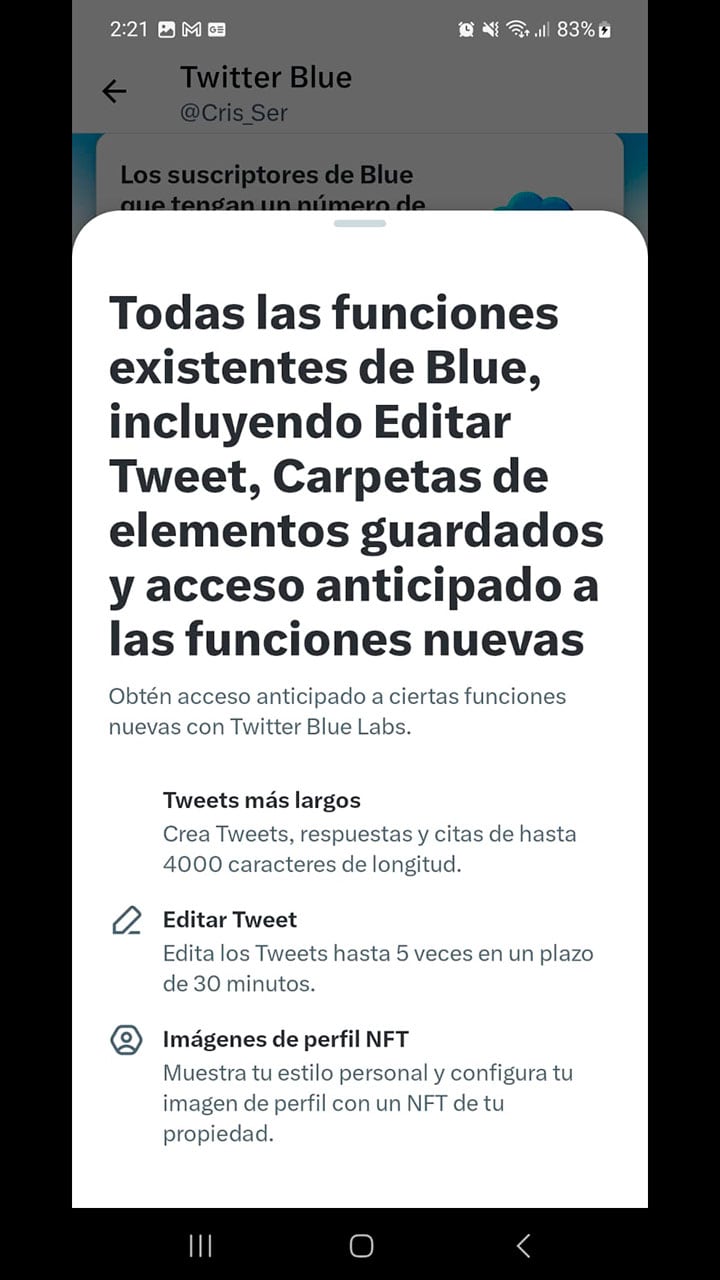 Beneficios de Twitter Blue