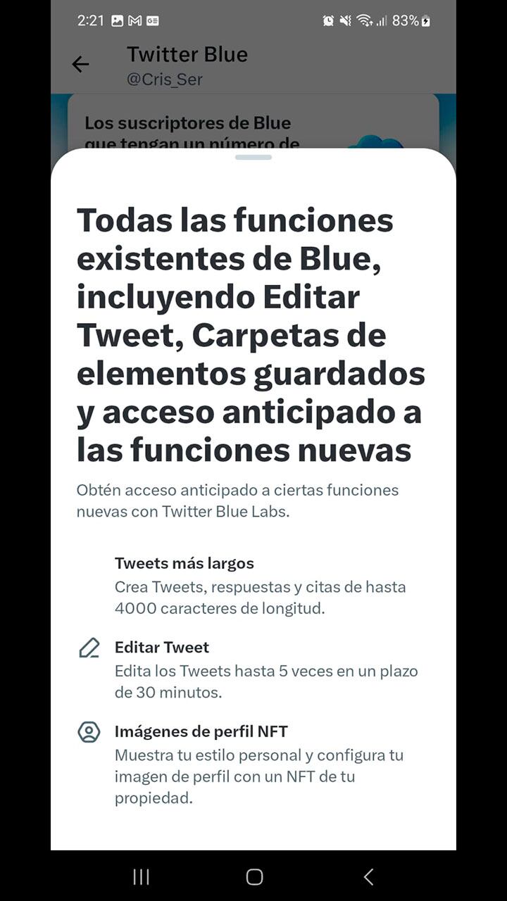 Beneficios de Twitter Blue