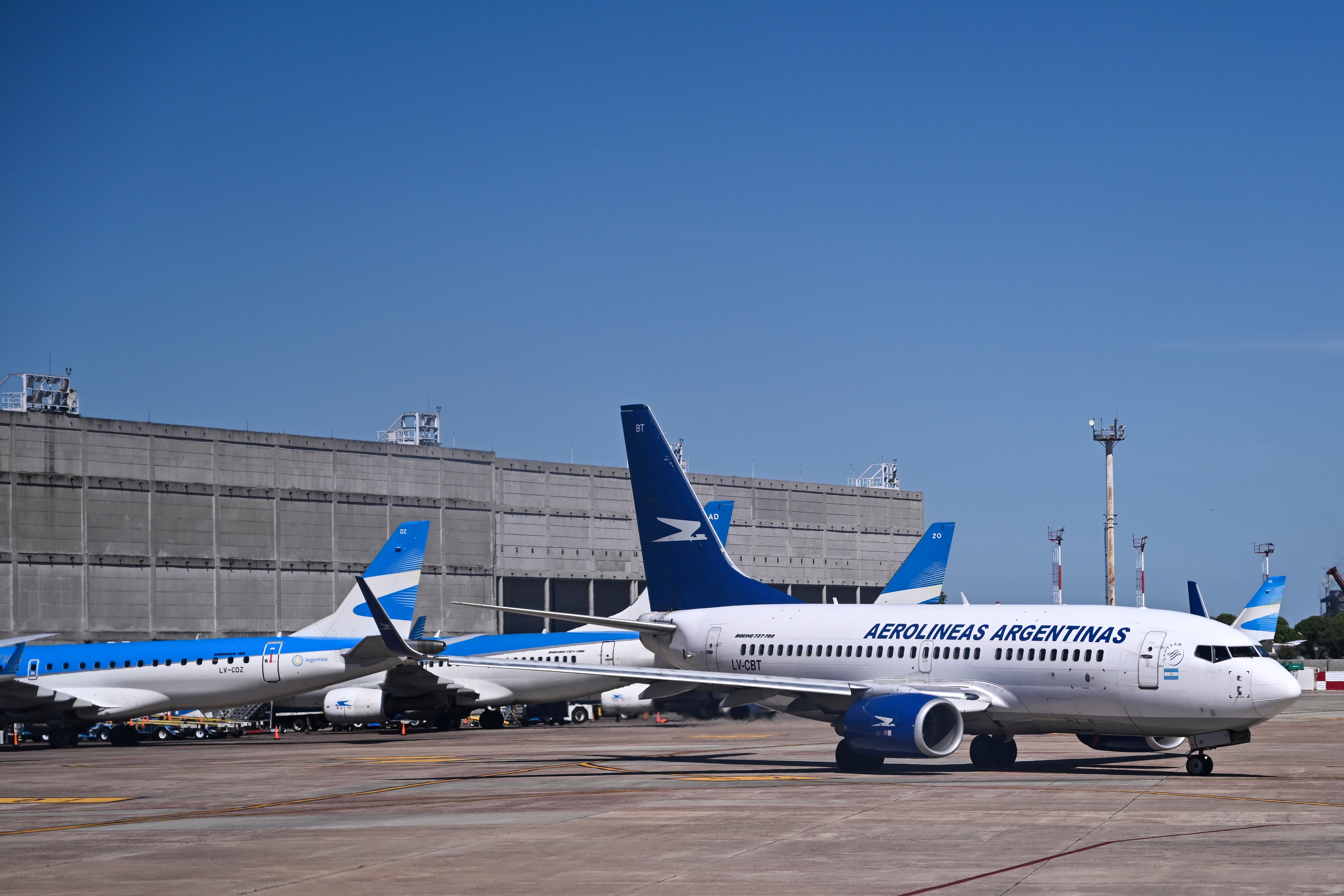 El avión estaba a punto de despegar