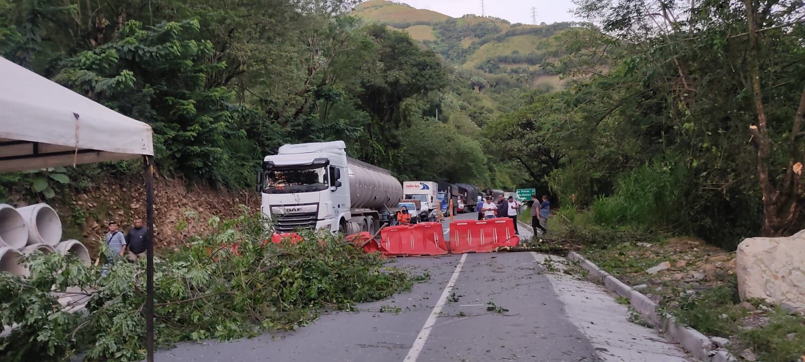 En la zona de tiene una amplia congestión vehicular