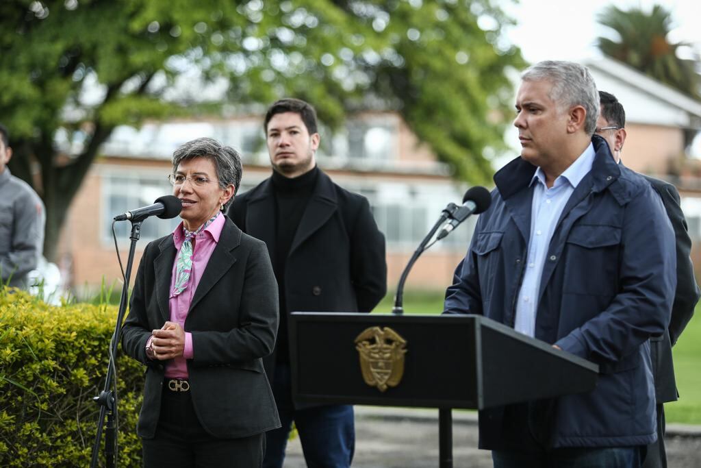 El presidente Duque y la alcaldesa Claudia López  anunciaron conjuntamente la apropiación de recursos para la ampliación de la Calle 13 en Bogotá.