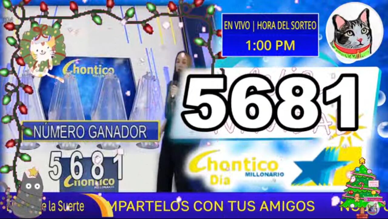 Lotería Chontico, resultados del sorteo 7903 del 3 de diciembre de 2024