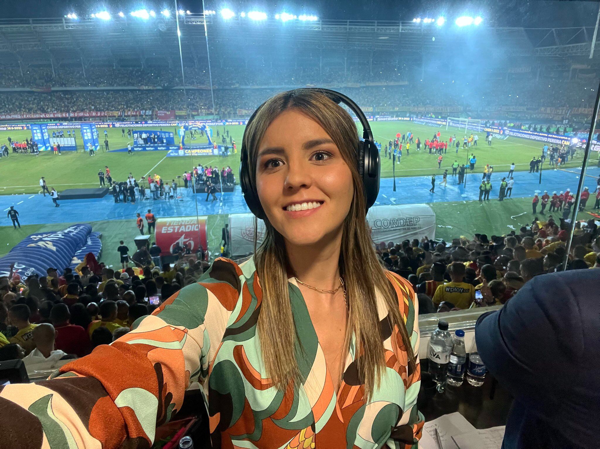 Laura Bernal, periodista de Win Sports