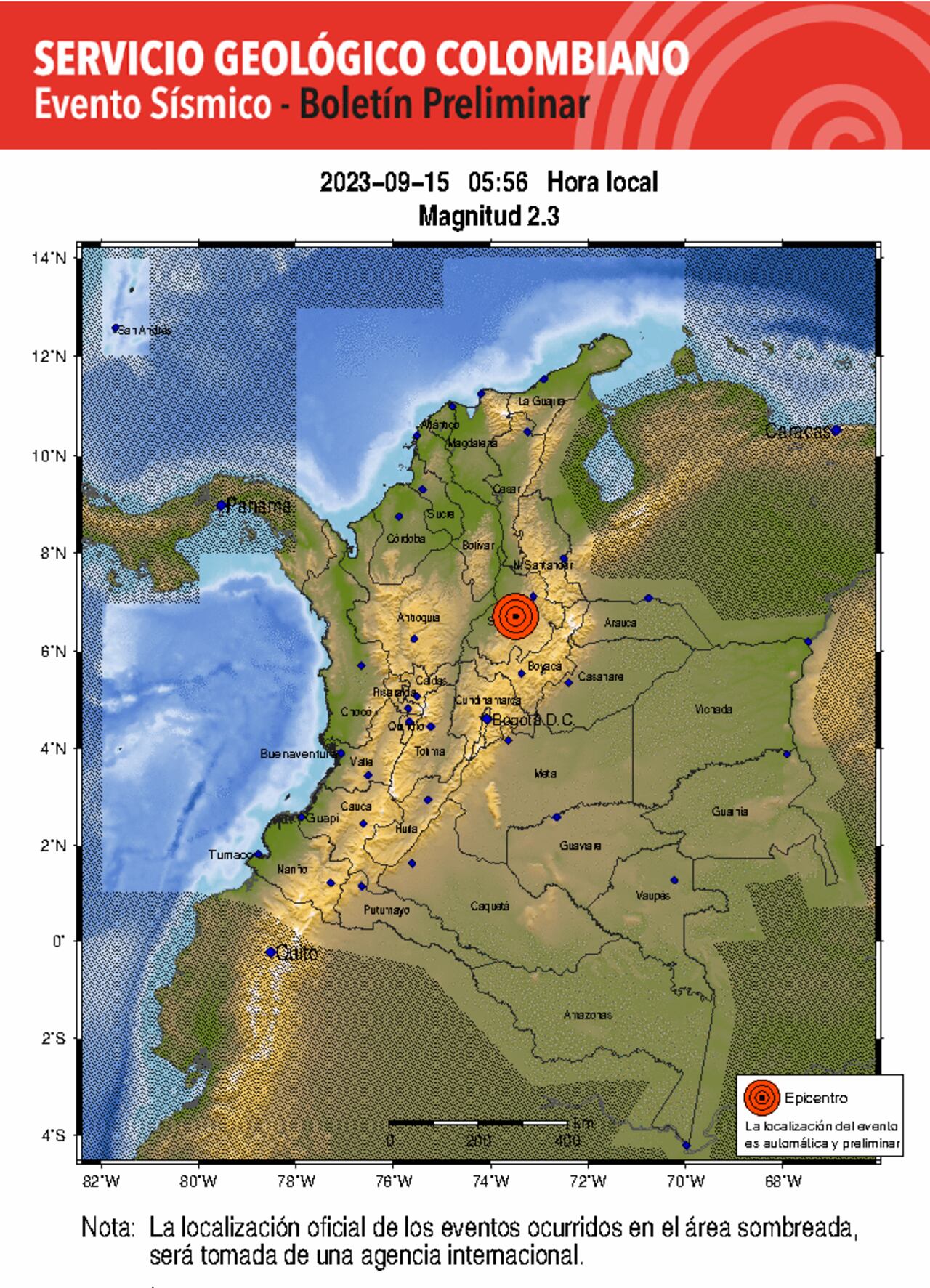 Temblor Colombia