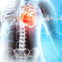 Ataque al corazón humano. Enfermedad del corazón. ilustración 3d