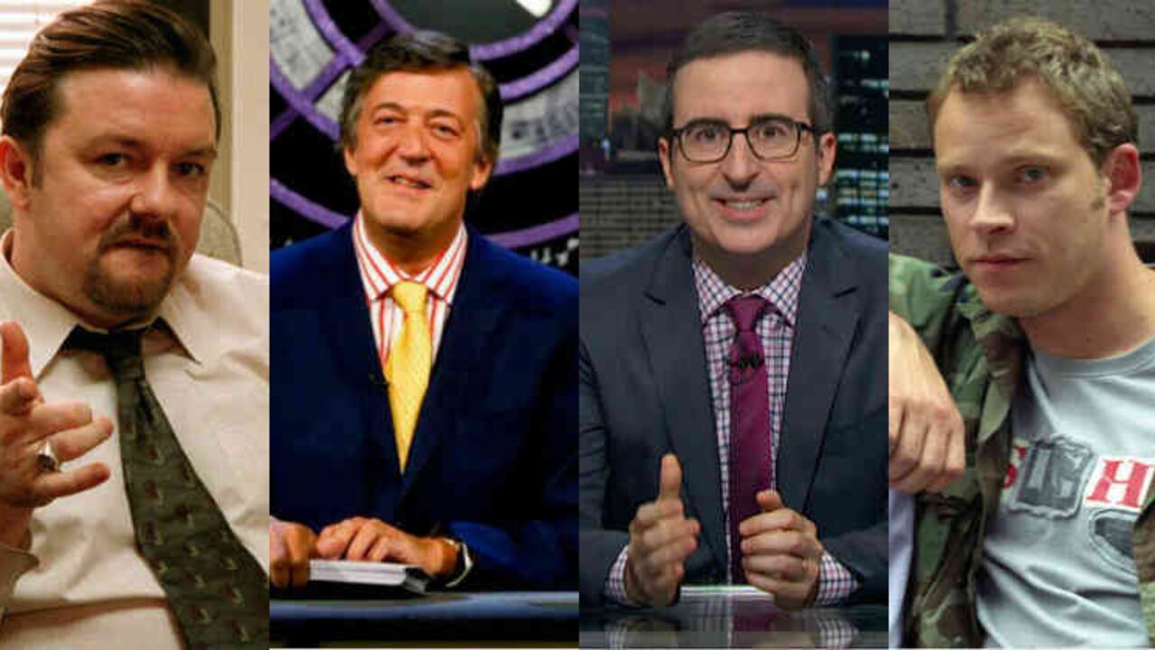 De izquierda a derecha: 'The Office', 'Q.I.', 'Last Week Tonight' y 'Peep Show'.