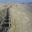 Vista aérea del observatorio solar de Chanquillo en Casma, Perú, el 22 de julio de 2021. La 44ª reunión del Comité del Patrimonio de la Organización de las Naciones Unidas para la Educación, la Ciencia y la Cultura (UNESCO) se celebra en Fuzhou (China) del 16 al 31 de julio de 2021. Foto de Janine COSTA / AFP